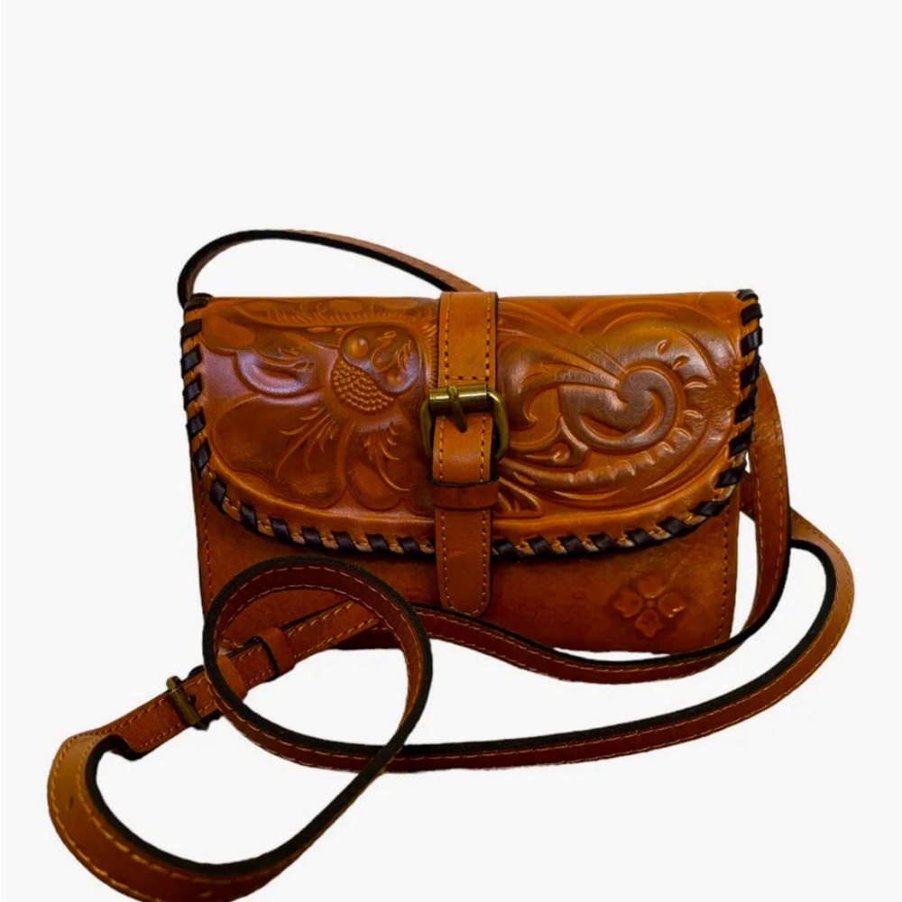 Patricia Nash Torri Crossbody Burnished Tooled Gold
